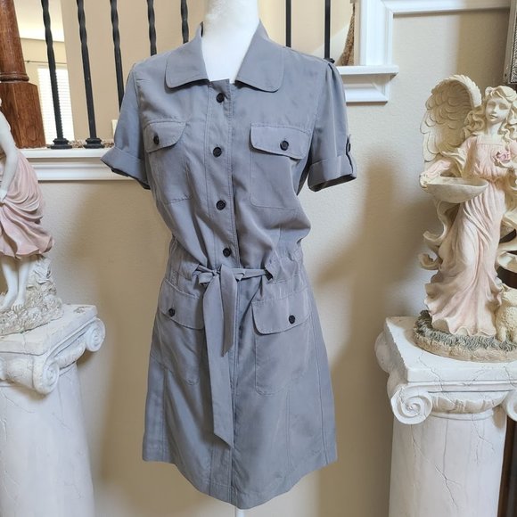 Banana Republic Dresses & Skirts - Banana Republic Button Down Belted Shirt Dress 4